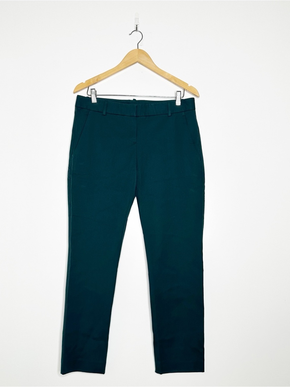 Theory NWT Testra 2 Bistretch Pants Julep Green Size 10 - Picture 2 of 9